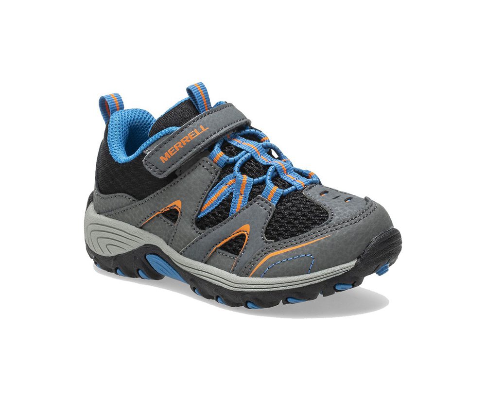 Buty Trekkingowe Merrell Dziecięce Szare/Czarne - Trail Chaser Jr. - 182593-HSO